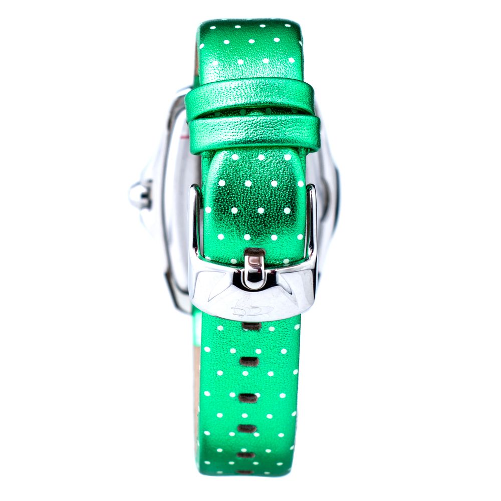 Chronotech Green Leather Dress Watch