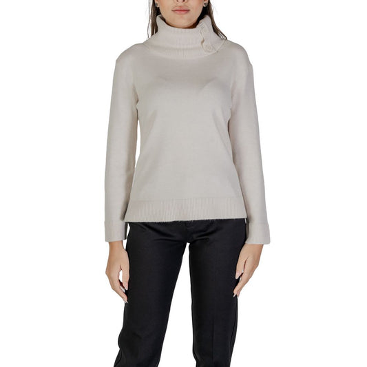 Street One Cream Viscose Turtleneck
