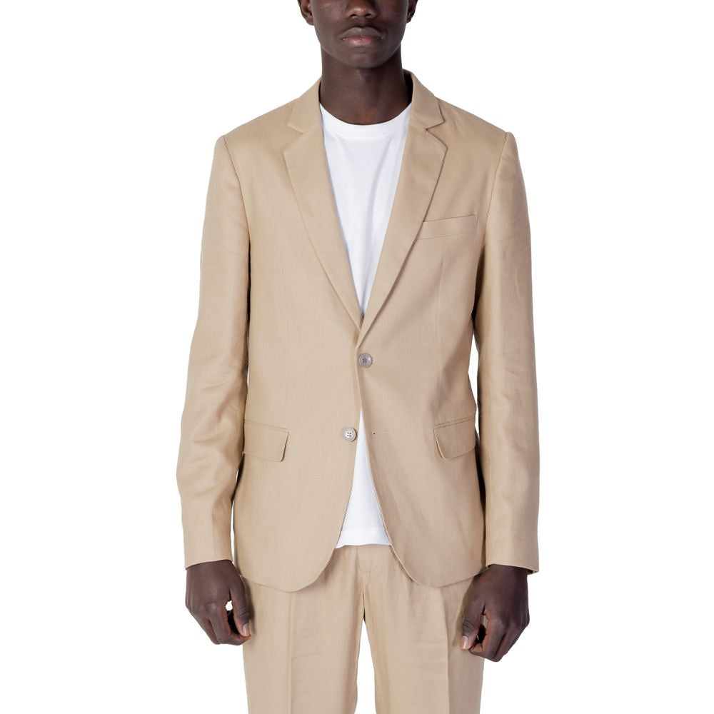 Antony Morato Beige Linen Blazer AN-10253200127-IT44 | XS