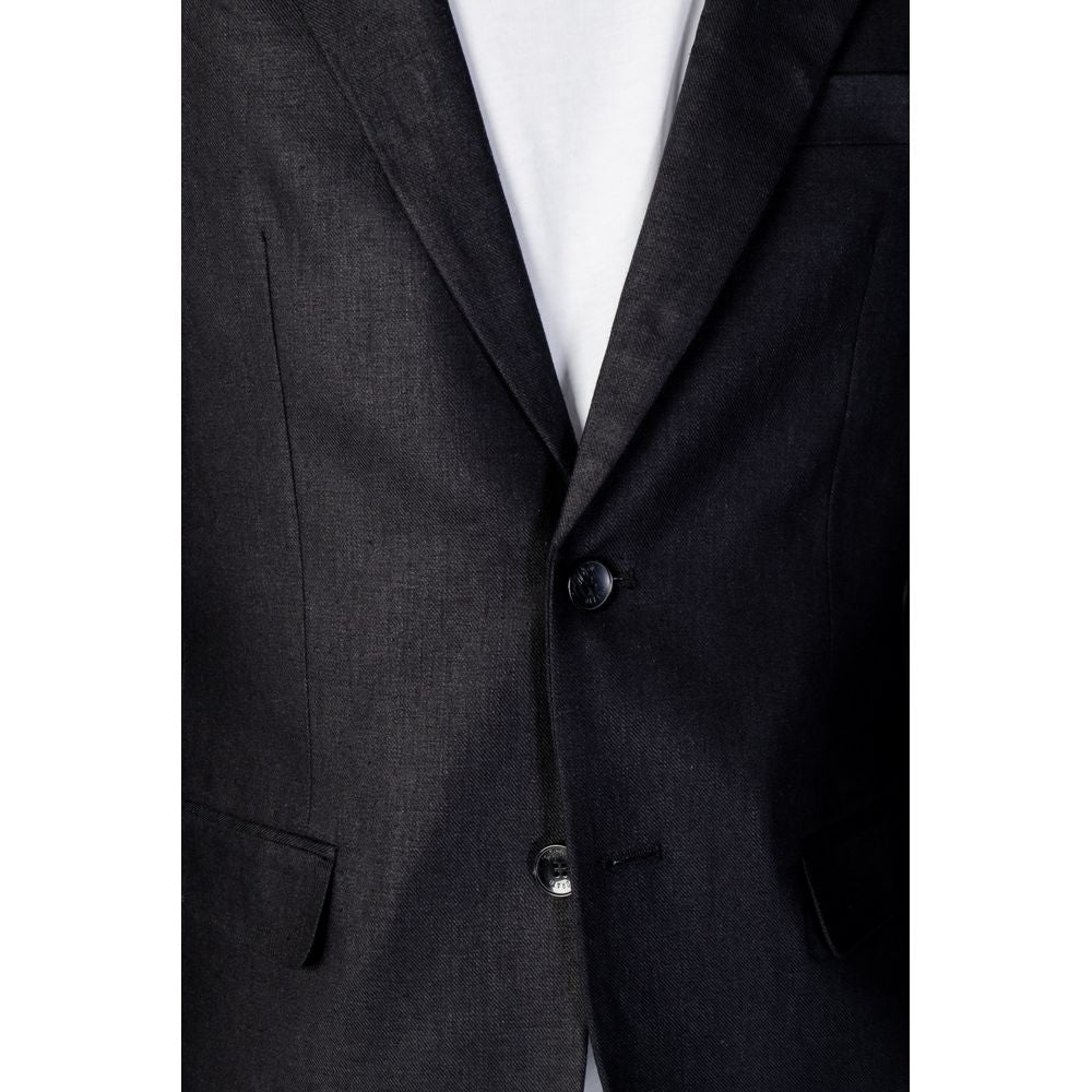 Antony Morato Black Linen Blazer AN-10253200009-IT46 | S