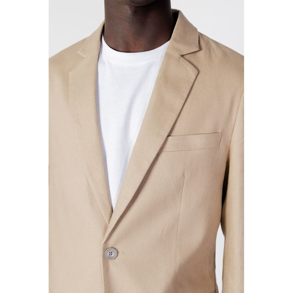 Antony Morato Beige Linen Blazer AN-10253200127-IT44 | XS