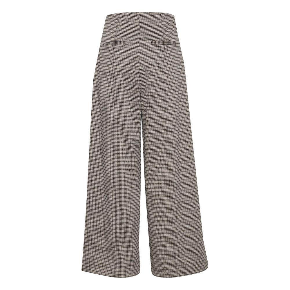 ICHI Beige Polyester Pant
