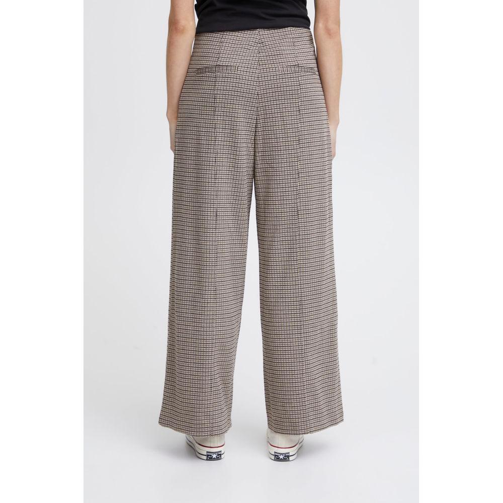 ICHI Beige Polyester Pant IC-13339800127-XXL
