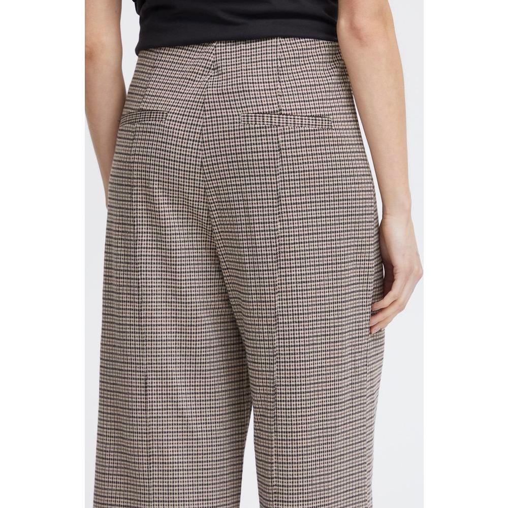 ICHI Beige Polyester Pant IC-13339800127-XXL