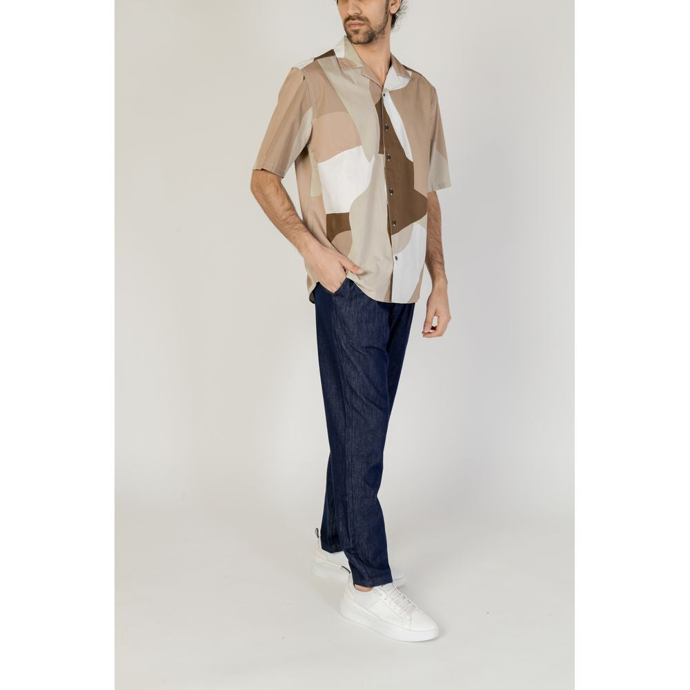 Only & Sons Brown Cotton Shortsleeve