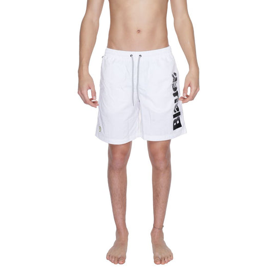 Blauer White Polyamide Swim Short