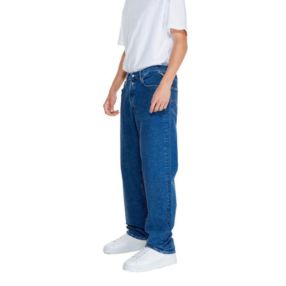 Replay Blue Cotton Relaxed Fit Jean RE-14826100237-W36 | L32