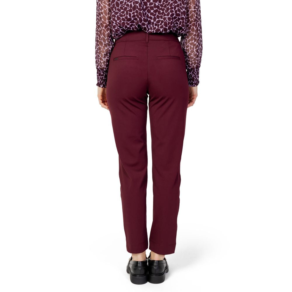Street One Bordeaux Polyester Pant ST-13149000129-W34 | L30