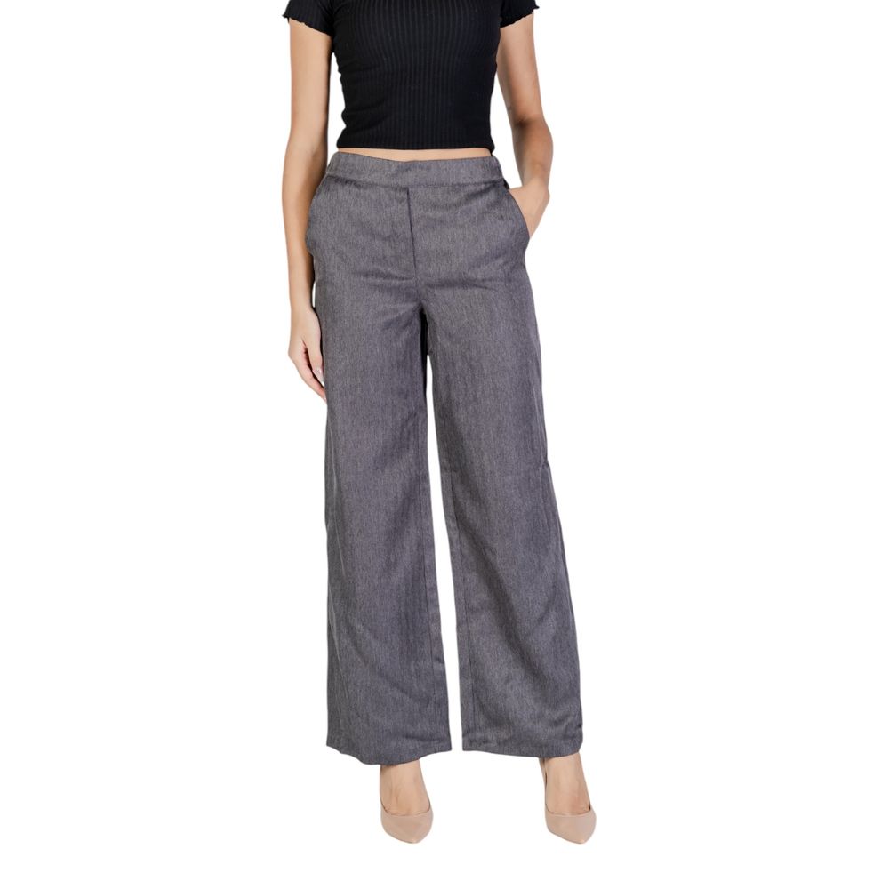 Jacqueline De Yong Gray Polyester Pant