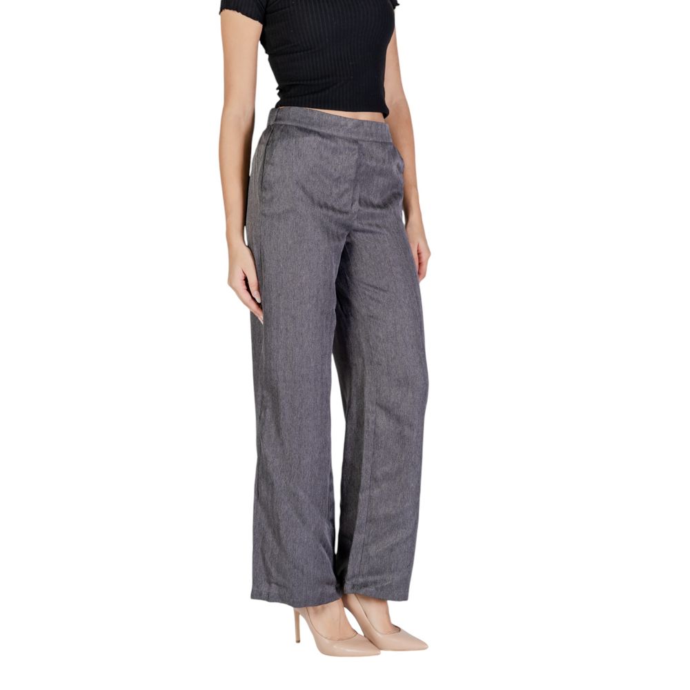 Jacqueline De Yong Gray Polyester Pant