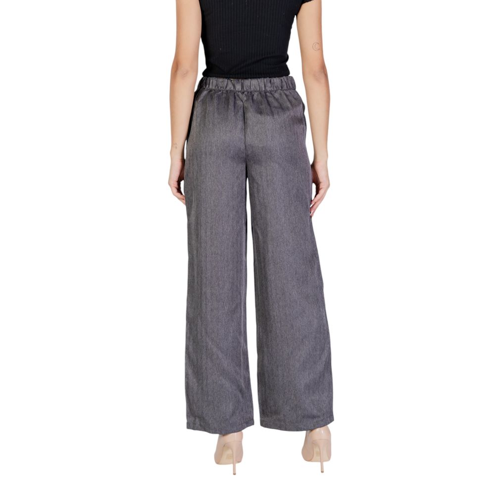 Jacqueline De Yong Gray Polyester Pant