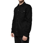 Dolce & Gabbana Black Cotton Collared Button Down Shirt TSH87321-44