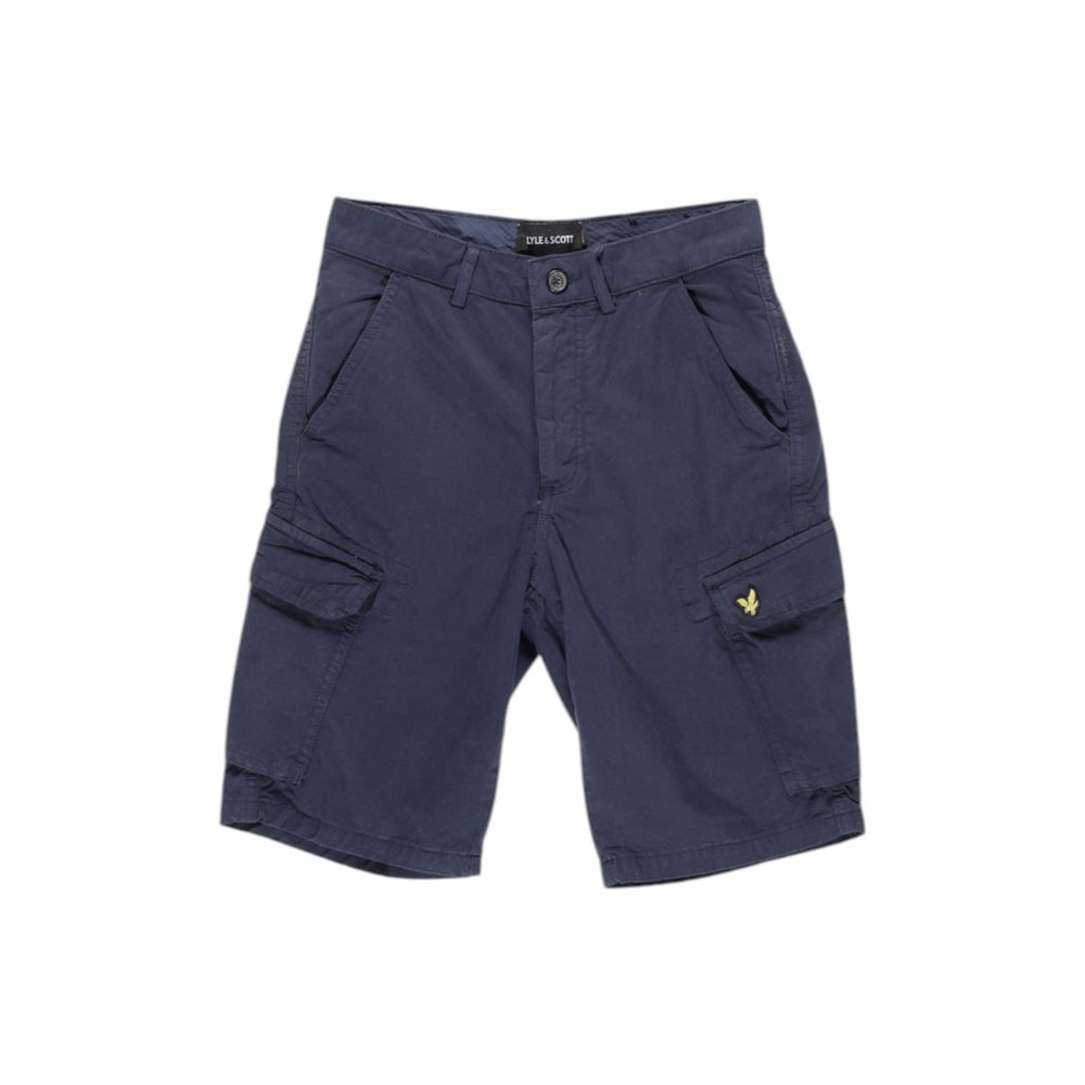 Lyle & Scott Blue Cotton Bermuda