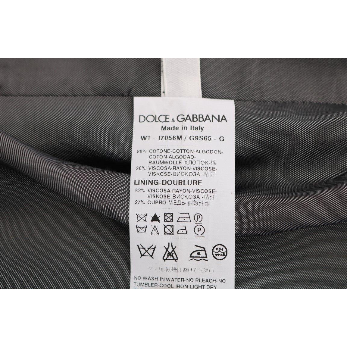 Dolce & Gabbana Black STAFF Cotton Rayon Vest SIG60323-1