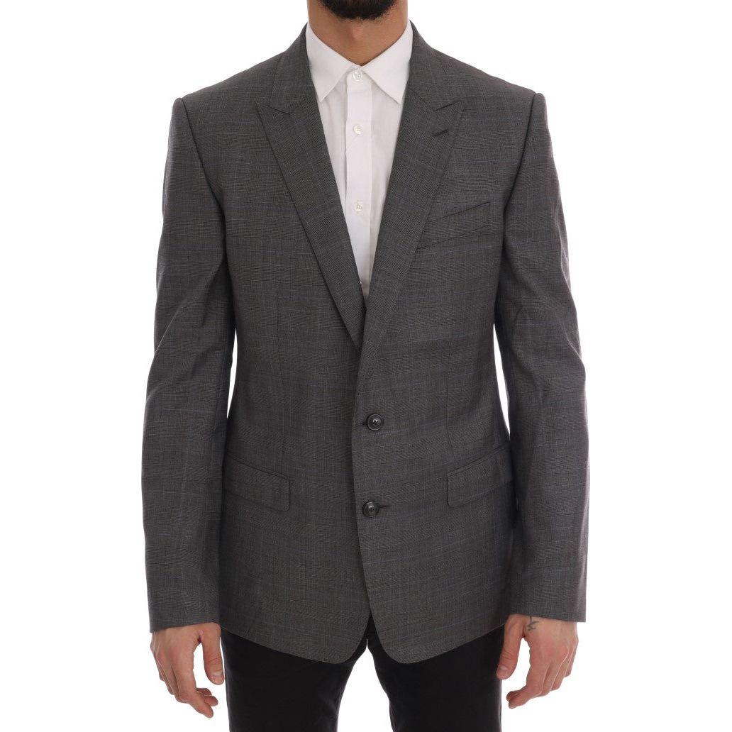 Dolce & Gabbana Gray Wool MARTINI Slim Blazer KOS1163-52