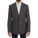 Dolce & Gabbana Gray Wool MARTINI Slim Blazer KOS1163-52