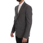 Dolce & Gabbana Gray Wool MARTINI Slim Blazer KOS1163-52