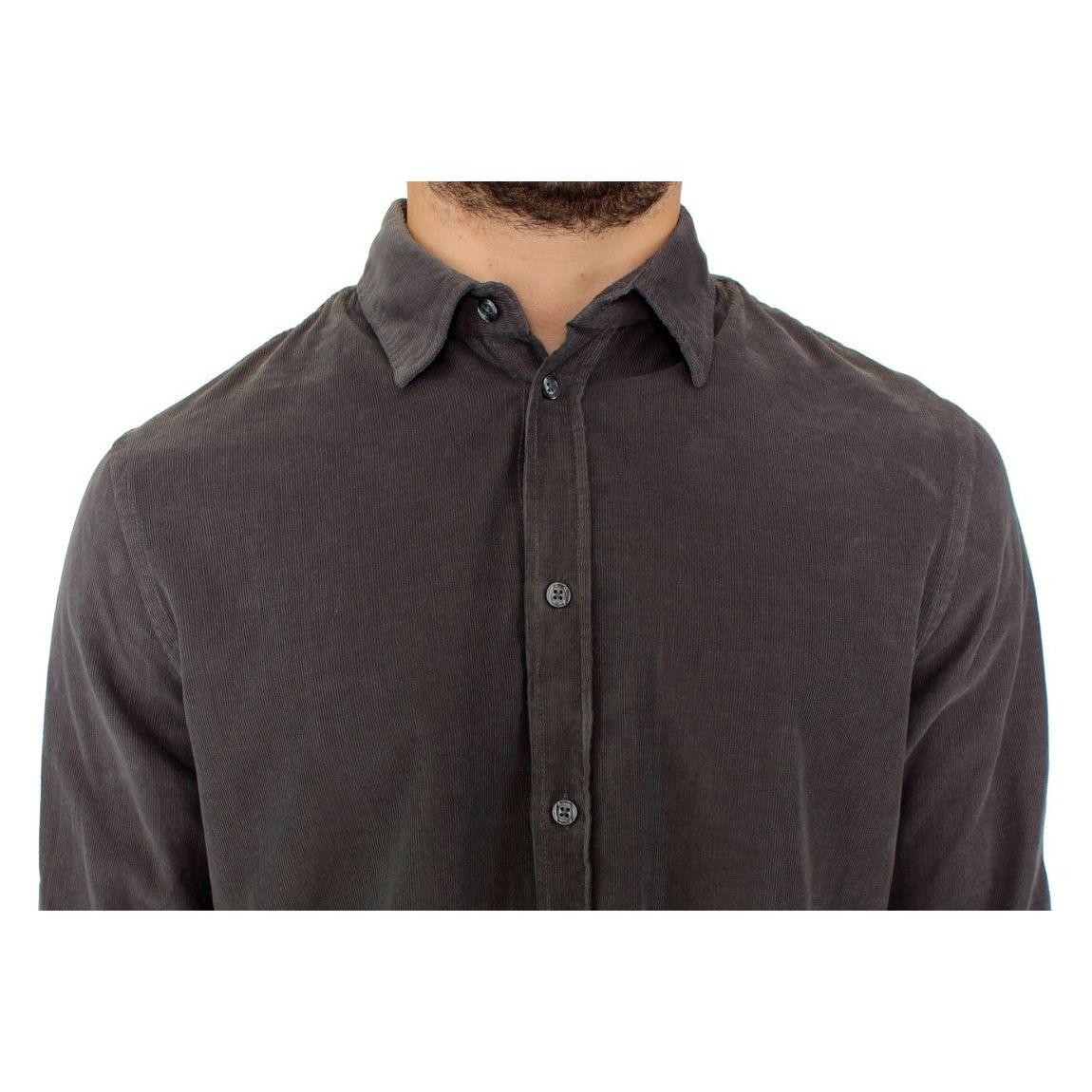 GF Ferre Green Button Front Cotton Casual Shirt SIG10259-1