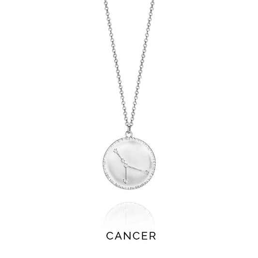 VICEROY JEWELS Mod. 61014C000-38CA silver Cancer necklace for ladies with quartz analog multifunction watch on 925° silver chain.