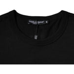 Dolce & Gabbana Black Cotton Crew Neck Short Sleeves T-shirt TSH87690-44