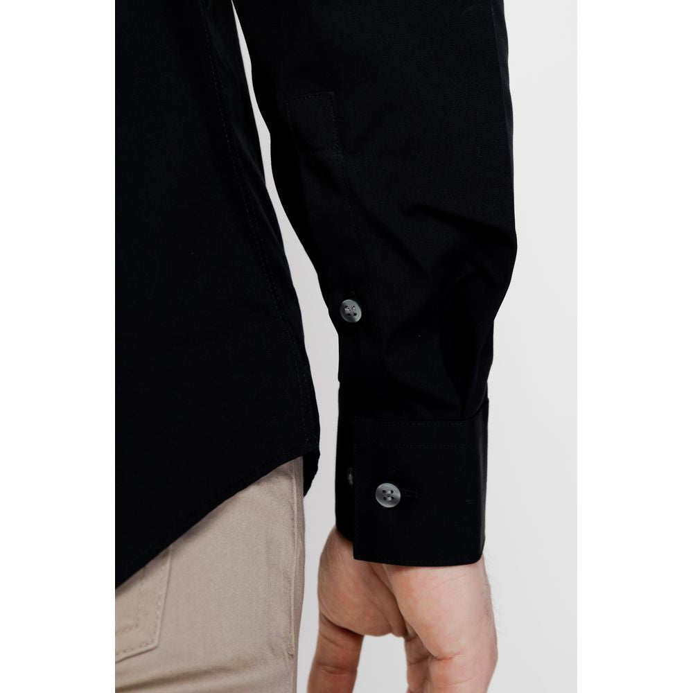 Calvin Klein Black Cotton Shirt CA-11123800009-IT41 | L