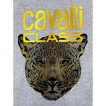 Cavalli Class Gray Polyester Women Hoodie CA-24775-XS