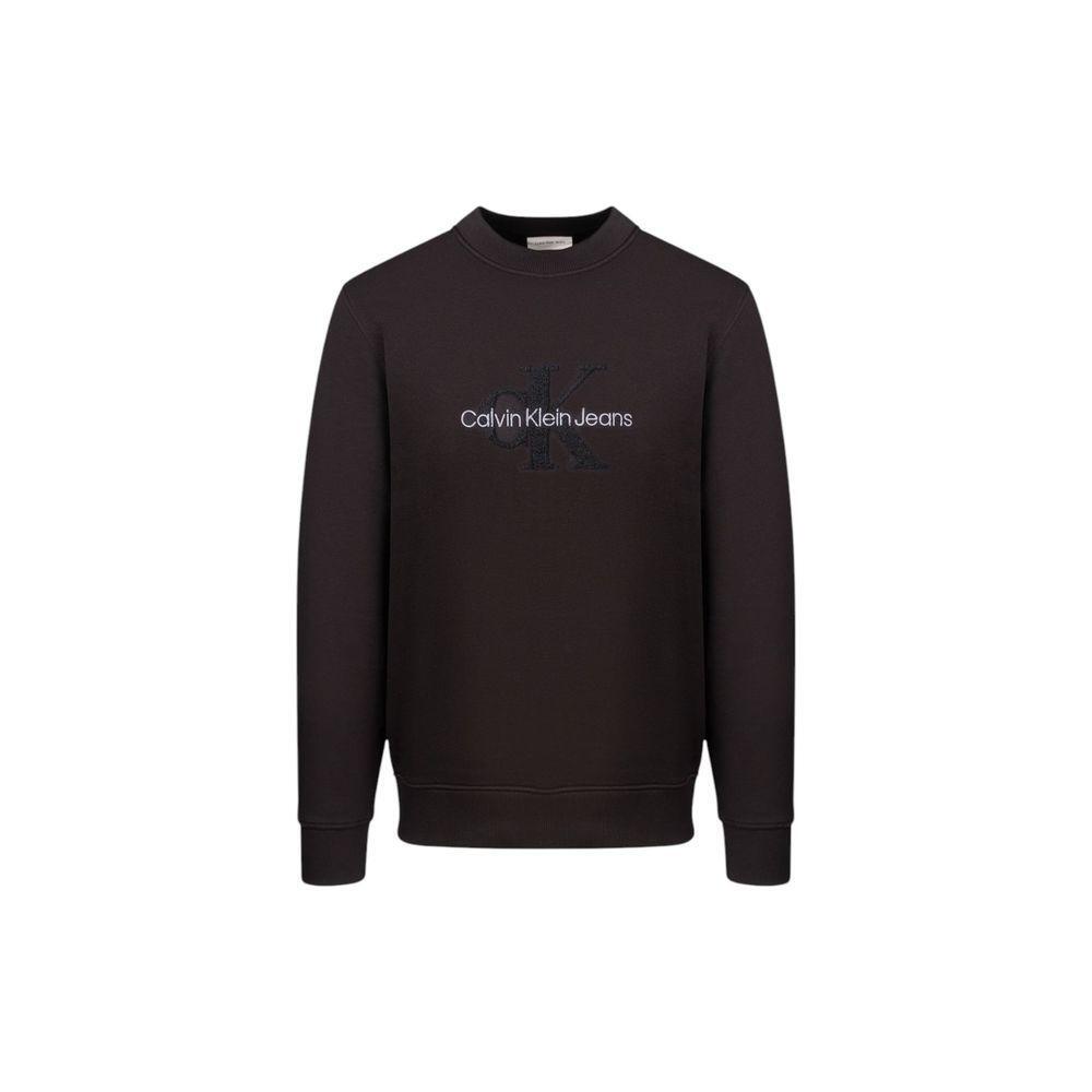 Calvin Klein Jeans Black Cotton Sweatshirt CA-16498900009-IT44 | S