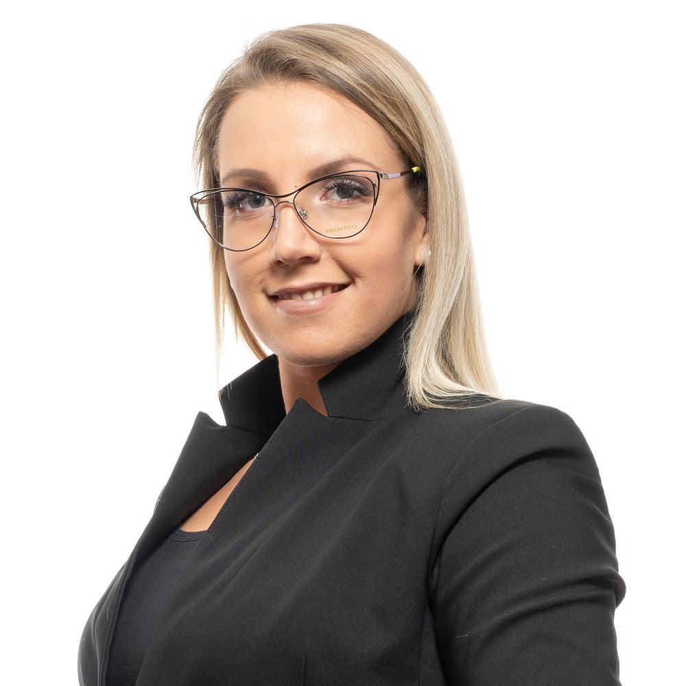 Emilio Pucci Black Metal Glasses (Frames) Emilio Pucci