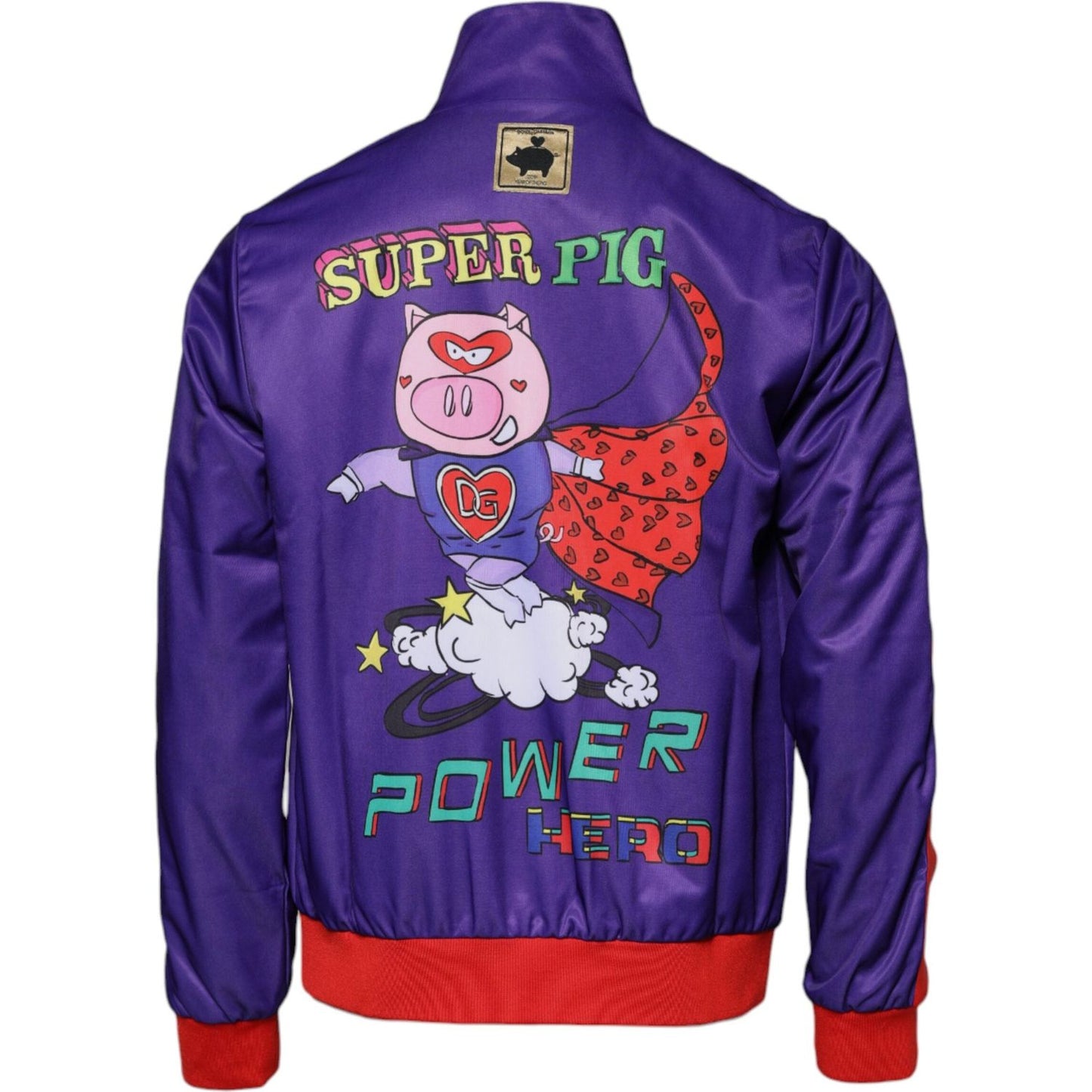 Dolce & Gabbana Purple Year Of The Pig Full Zip Bomber Sweater TSH878560-54