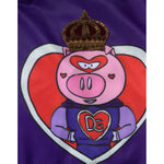 Dolce & Gabbana Purple Year Of The Pig Full Zip Bomber Sweater TSH878560-54