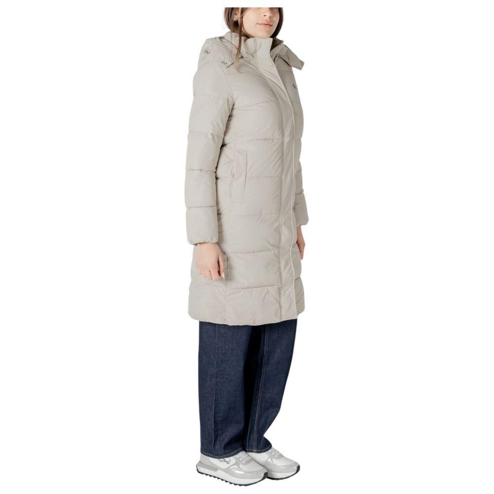 Calvin Klein Jeans Beige Polyester Jackets & Coat CA-16503702507-IT42|M