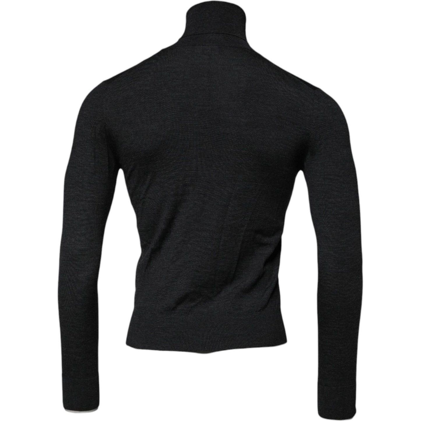 Dolce & Gabbana Black Wool Turtleneck Pullover Sweater TSH878525-44