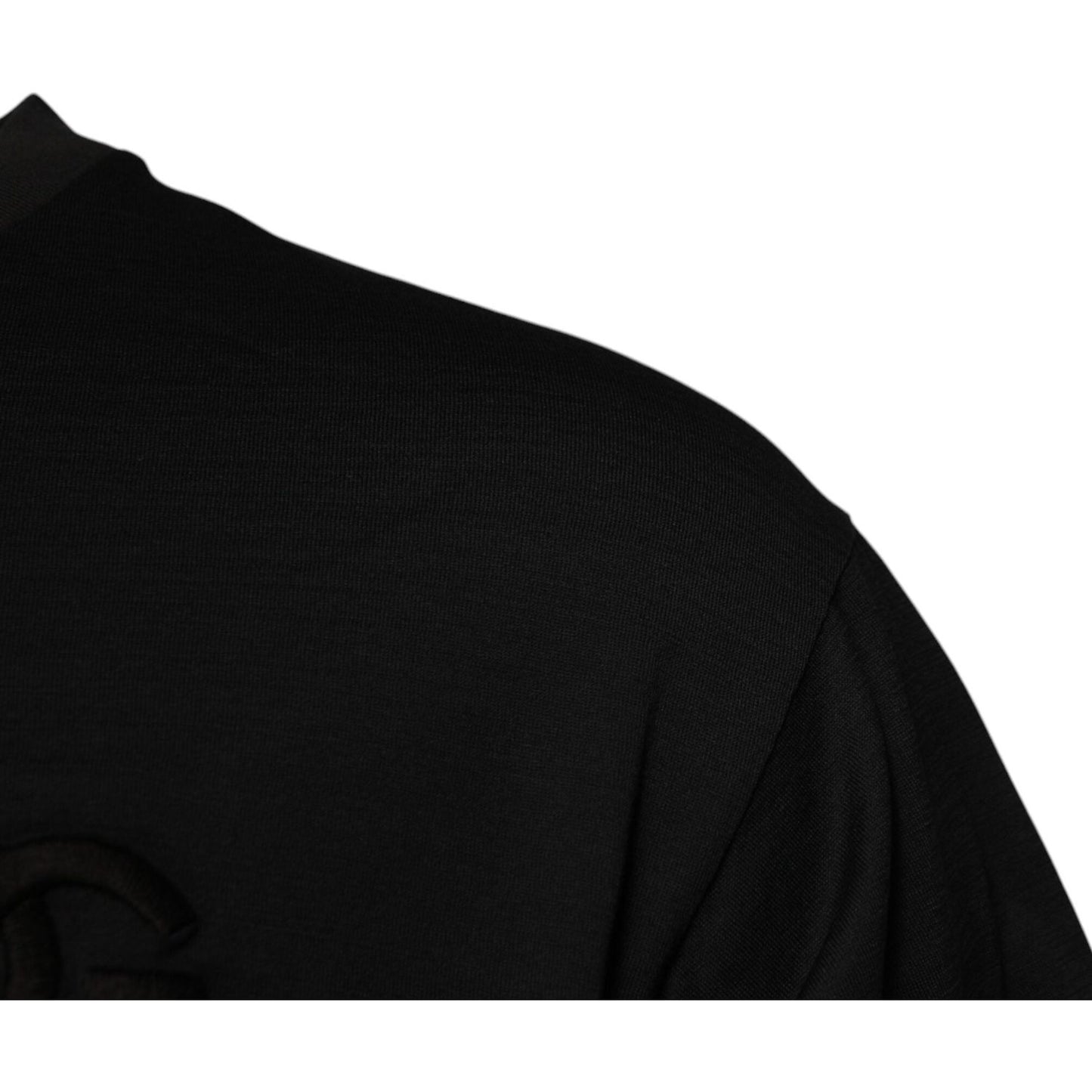 Dolce & Gabbana Black DG Logo Cotton Crew Neck T-shirt TSH90034-44