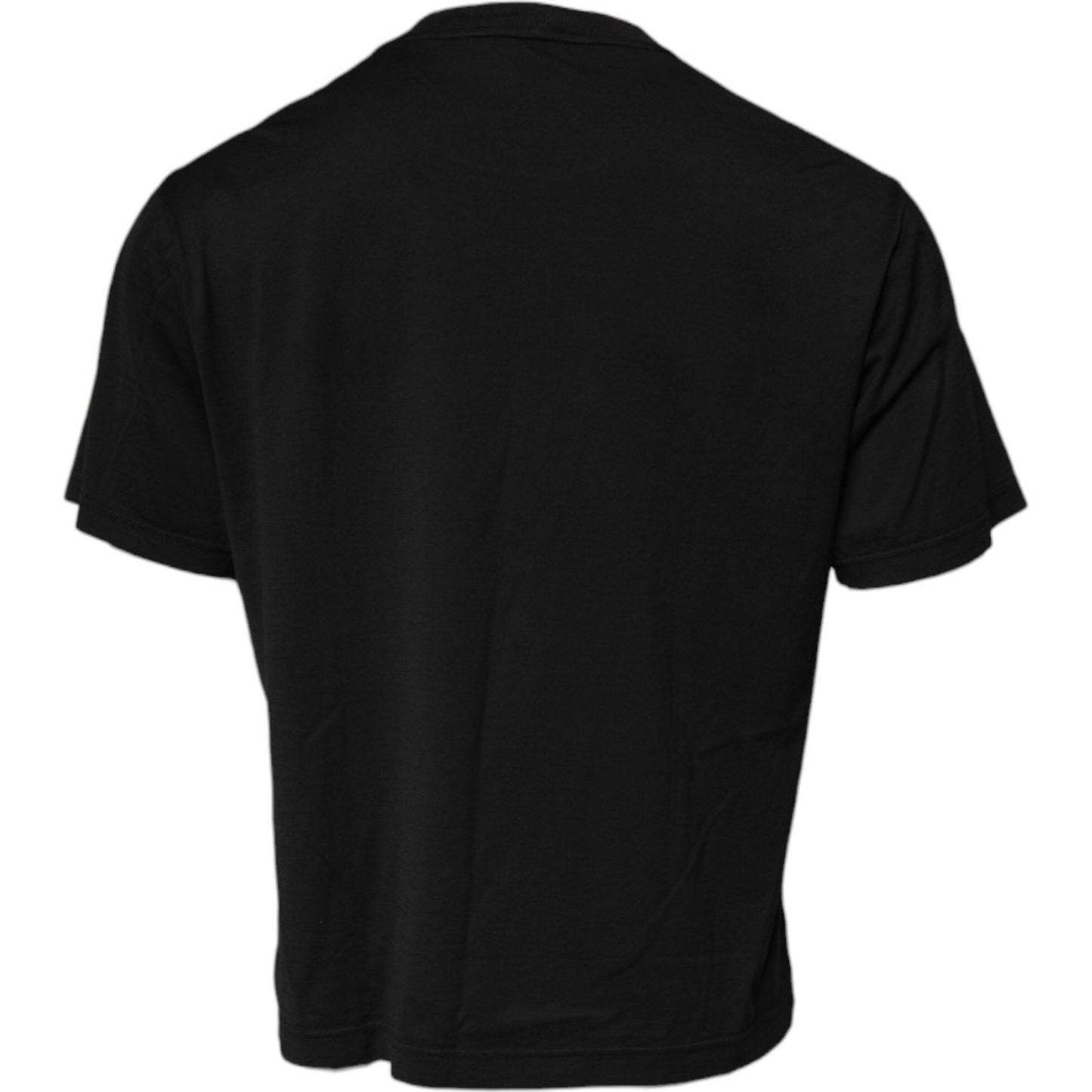 Dolce & Gabbana Black DG Logo Cotton Crew Neck T-shirt TSH90034-44
