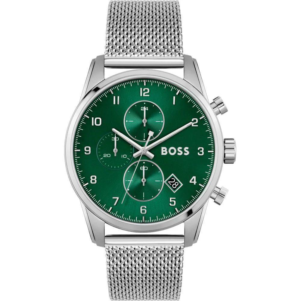 Hugo Boss Silver Stainless Steel Watch BO1513938AC