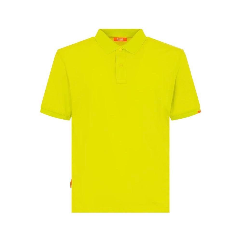 Suns Yellow Cotton Polo Shirt SU-15076-L