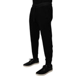 Dolce & Gabbana Black Cotton Blend Men Jogger Sweatpants Pants PAN76008-48
