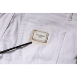 Dolce & Gabbana White Cotton High Waist Skinny Denim Jeans PAN76142-42
