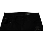 Dolce & Gabbana Black Sacred Heart Cotton Skinny Denim Jeans PAN75234-56