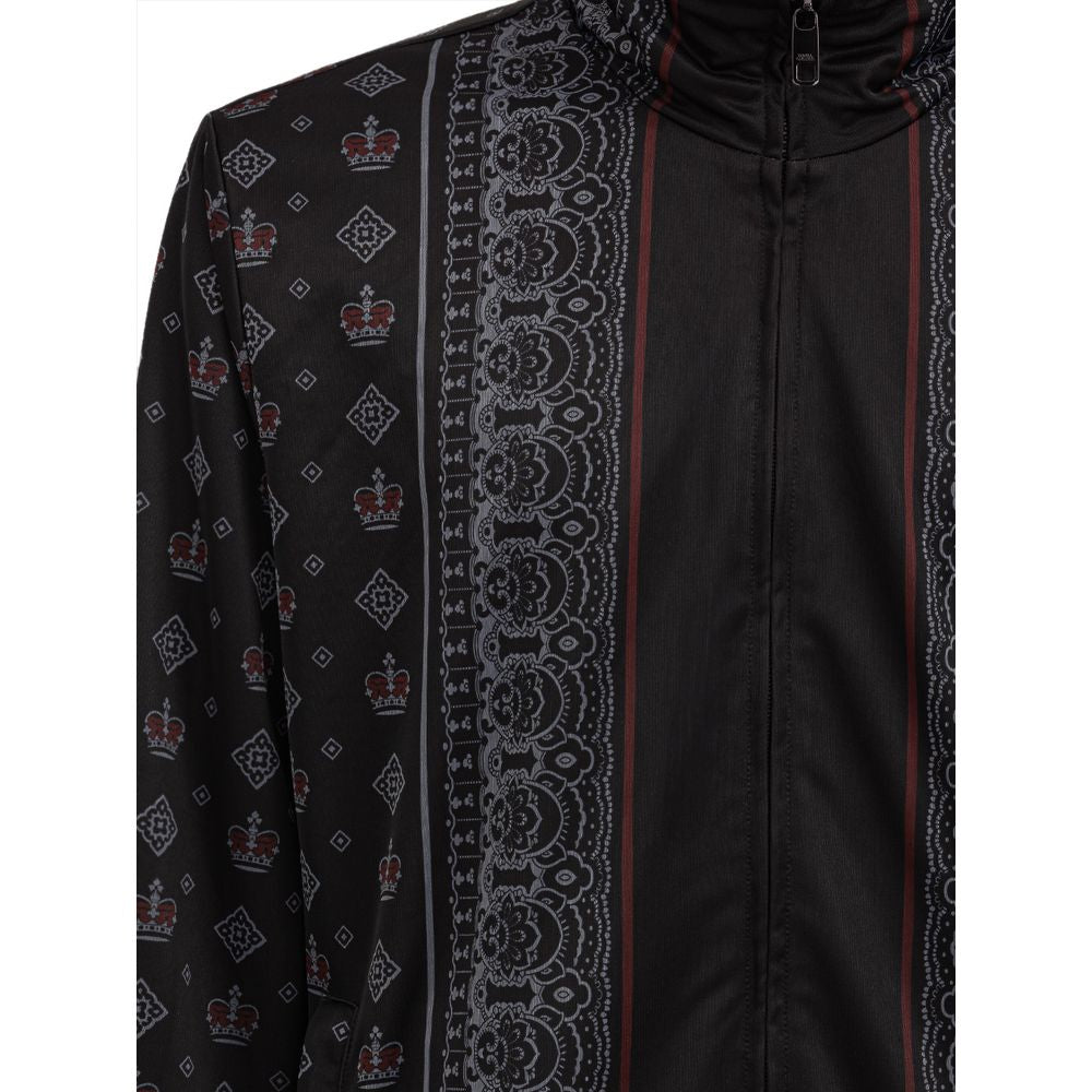 Dolce & Gabbana Black Polyester Sweatshirt DO-8350676-IT50 | L