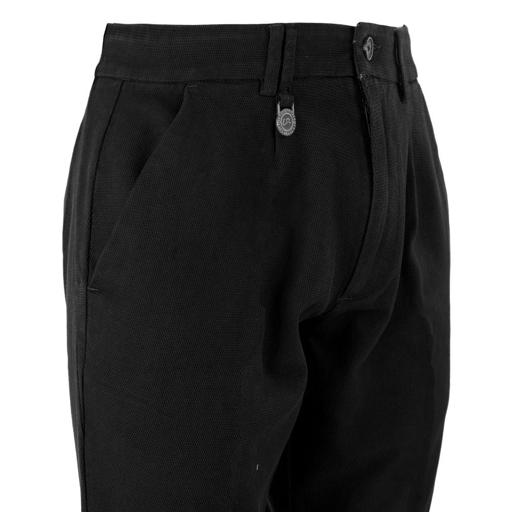 Yes Zee Black Cotton Short YE-15228-W32
