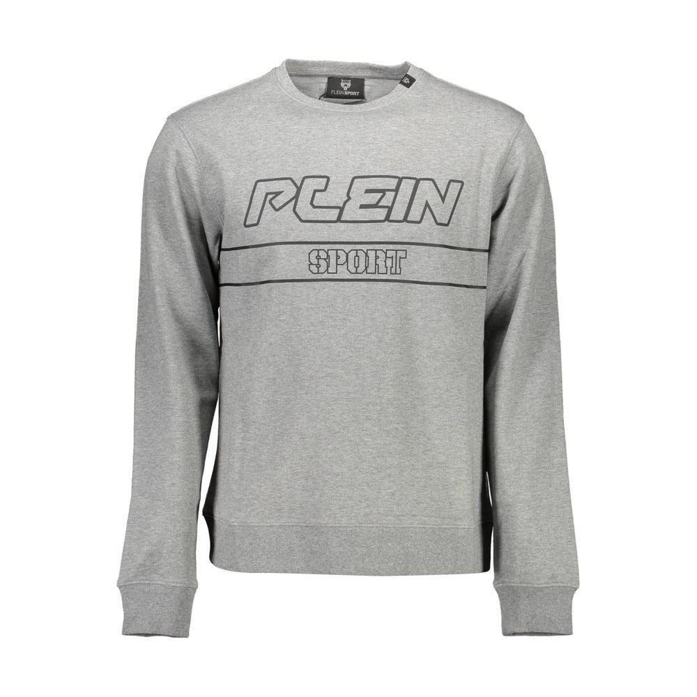 Plein Sport Gray Cotton Men Sweater PL-9572-S