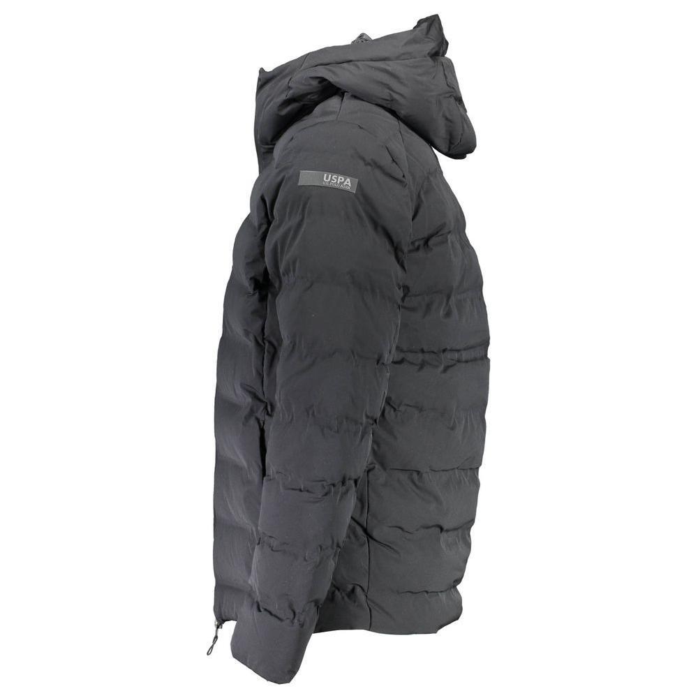 U.S. POLO ASSN. Black Elastane Mens Jacket US-4080-IT56 | 3XL