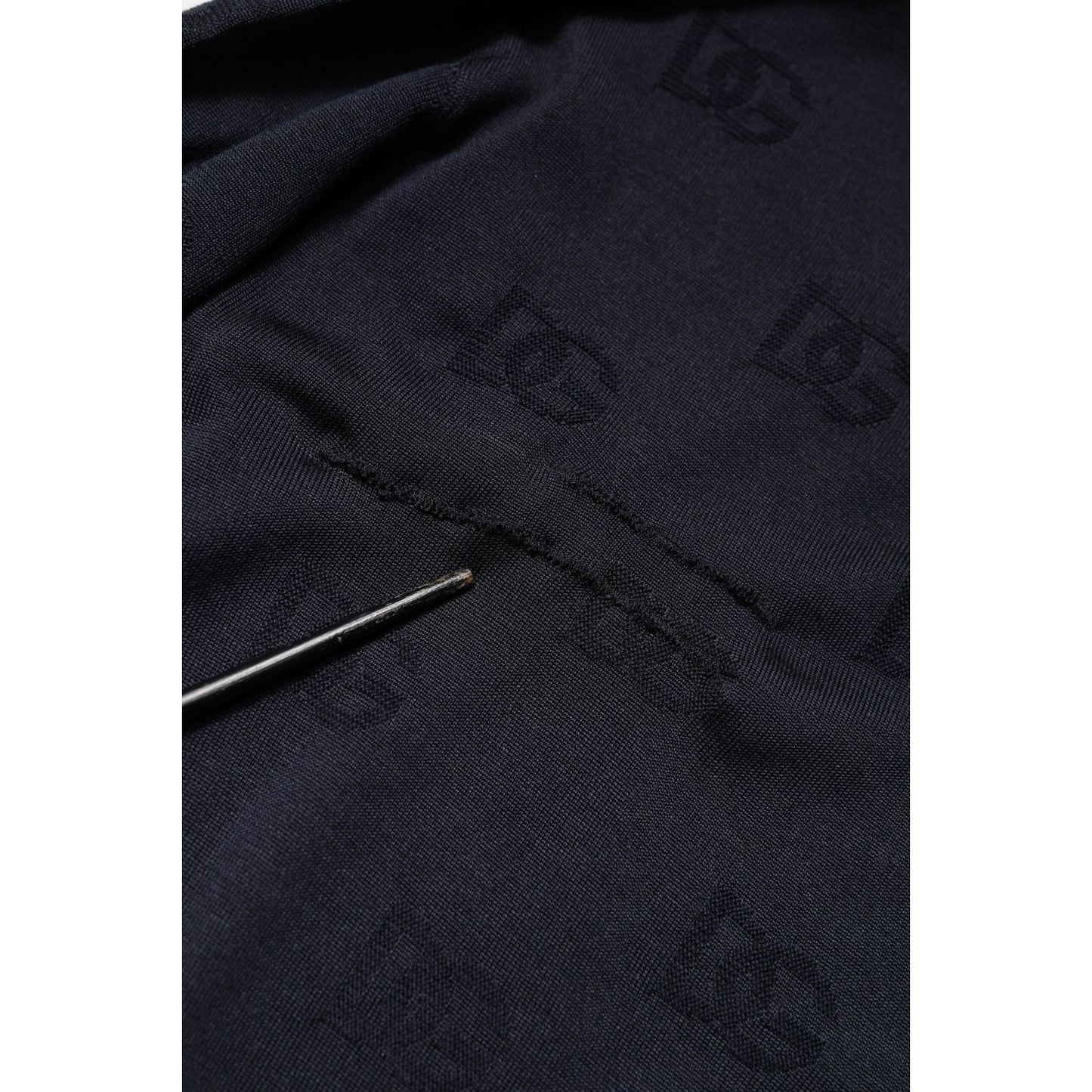 Dolce & Gabbana Black Silk Crew Neck Sweatshirt Sweater TSH90544-56