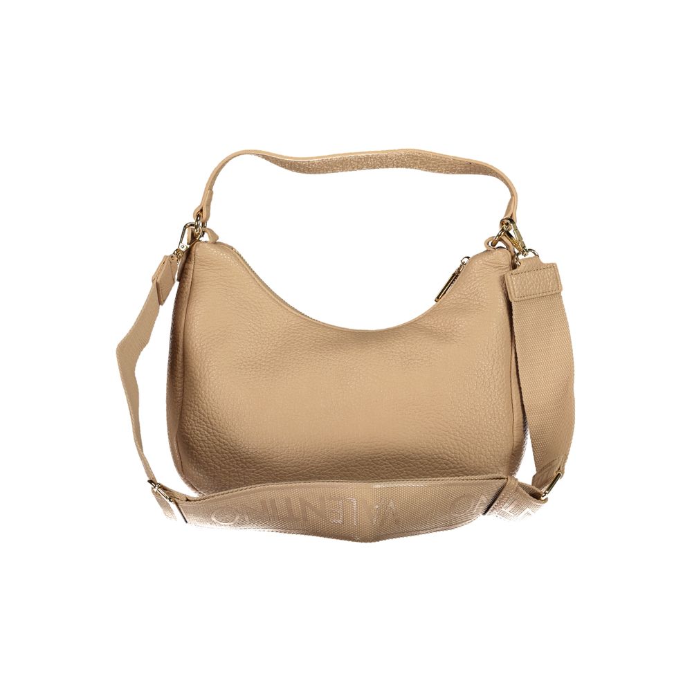 Mario Valentino Beige Polyethylene Handbag with adjustable strap and logo, perfect for eco-friendly fashion lovers.