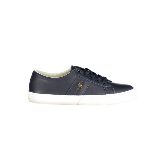Ralph Lauren Blue Leather Women Sneaker