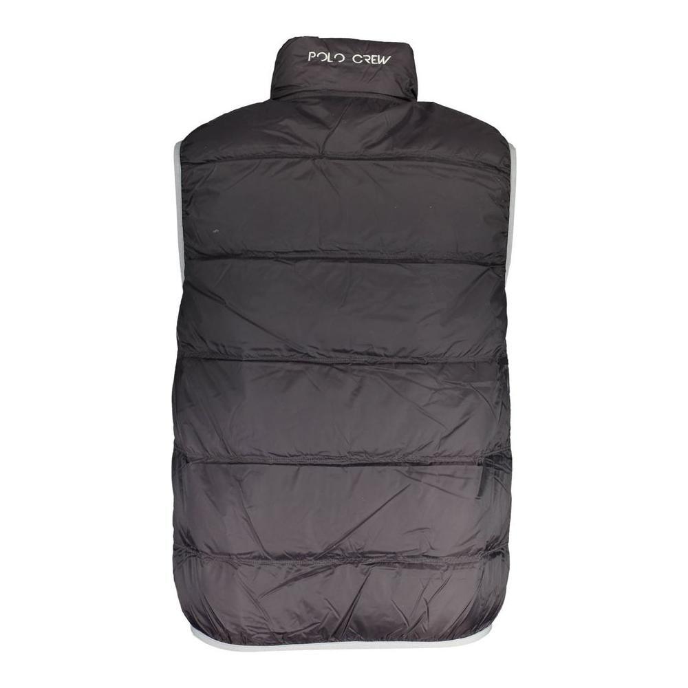 La Martina Black Polyamide Men Jacket LA-17136-L