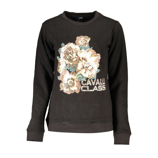 Cavalli Class Black Cotton Women Sweater