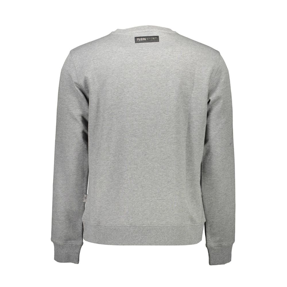 Plein Sport Gray Cotton Sweatshirt