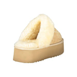 Laura Biagiotti Beige Polyester Women Sandal LA-32816-EU38/US8